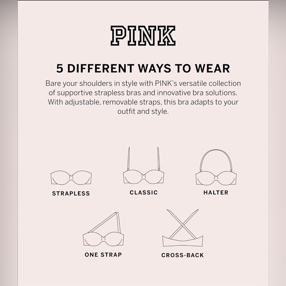 VS PINK Strapless Push Up Bra - Picture 7 of 7